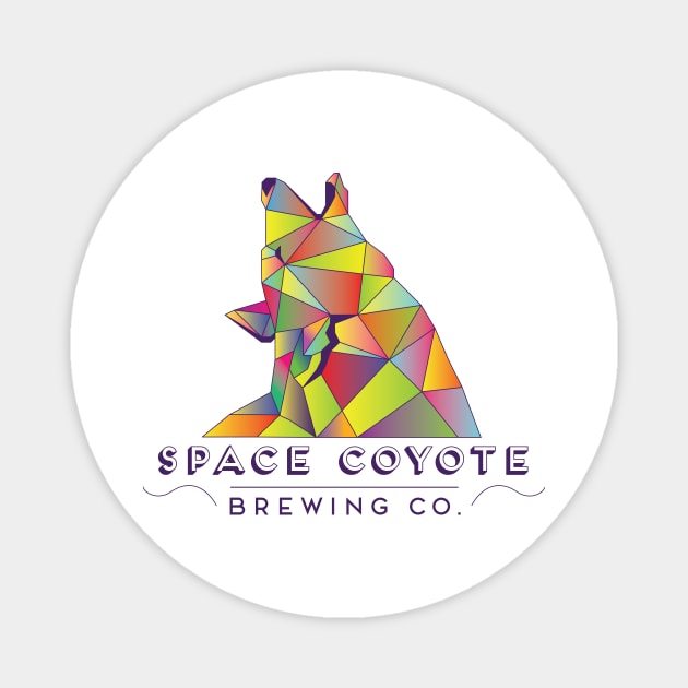 Space Coyote Brewing Company Magnet by kvothewordslinger